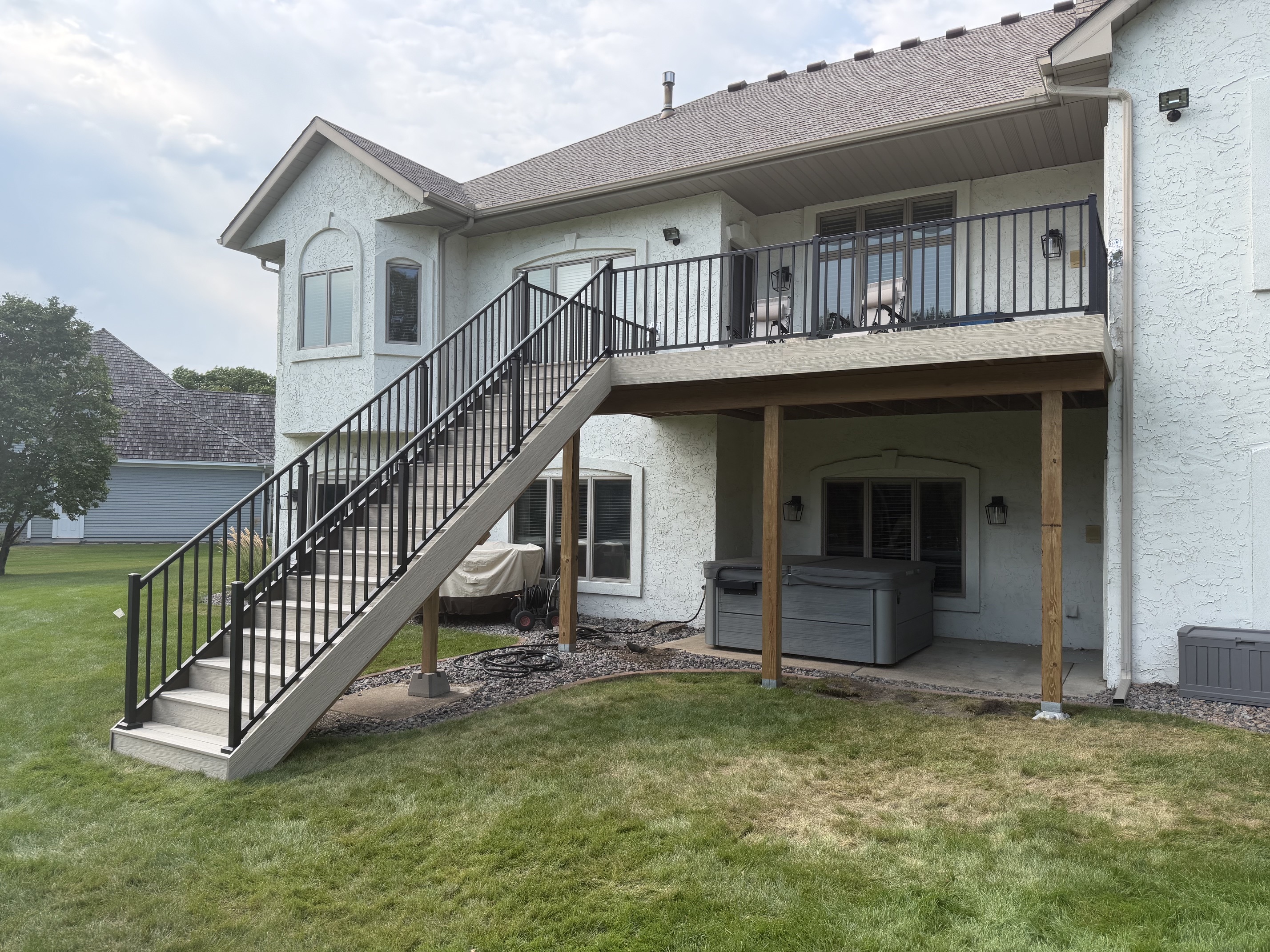 St. Michael Composite Deck Rebuild with Golf Course Views