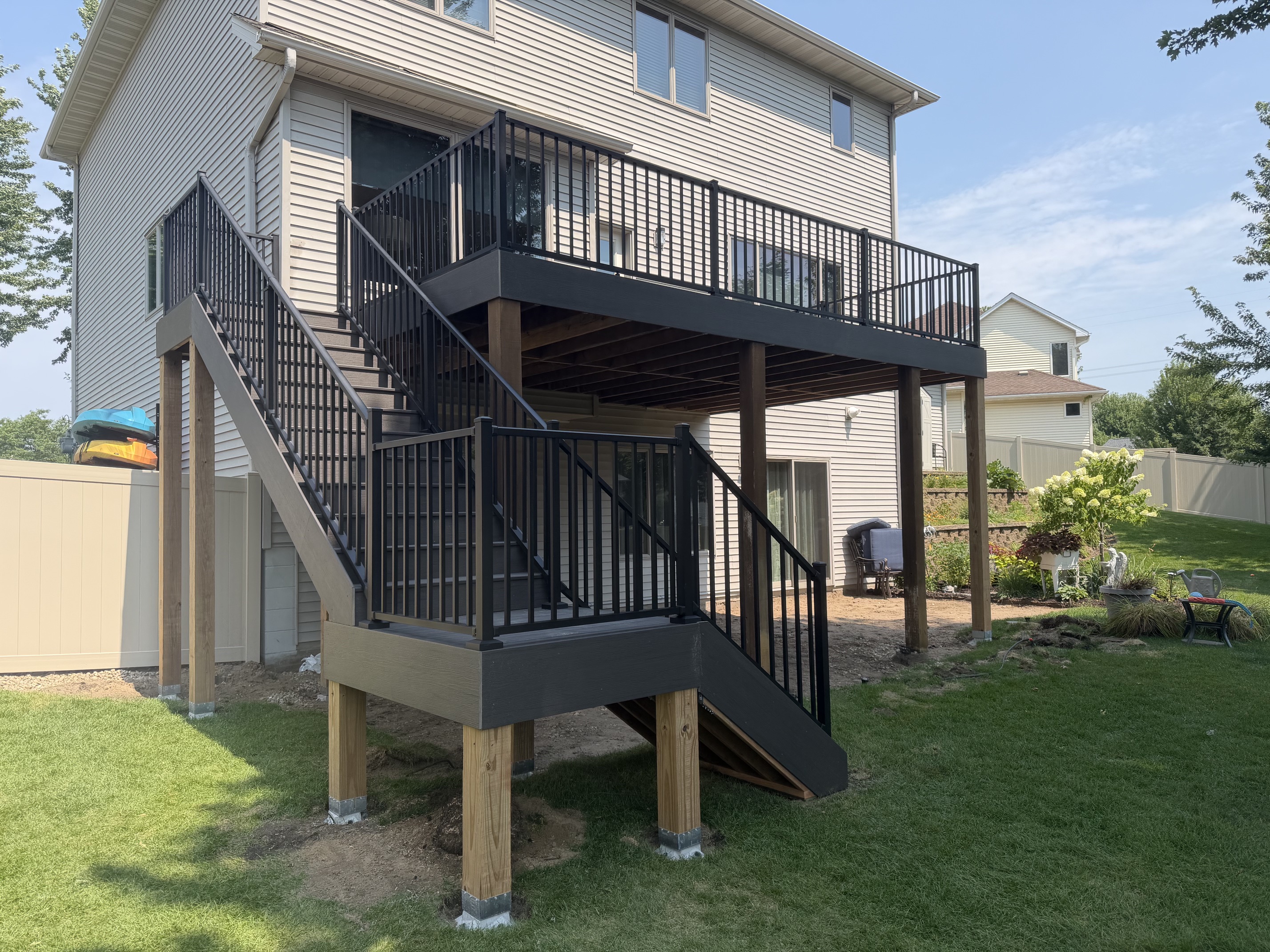 Cedar-to-TimberTech Deck Replacement in Coon Rapids, MN